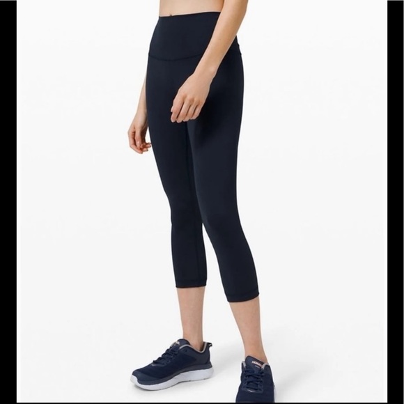 NWT Lululemon Wunder train HR crop 21" 6 blue - Picture 2 of 6